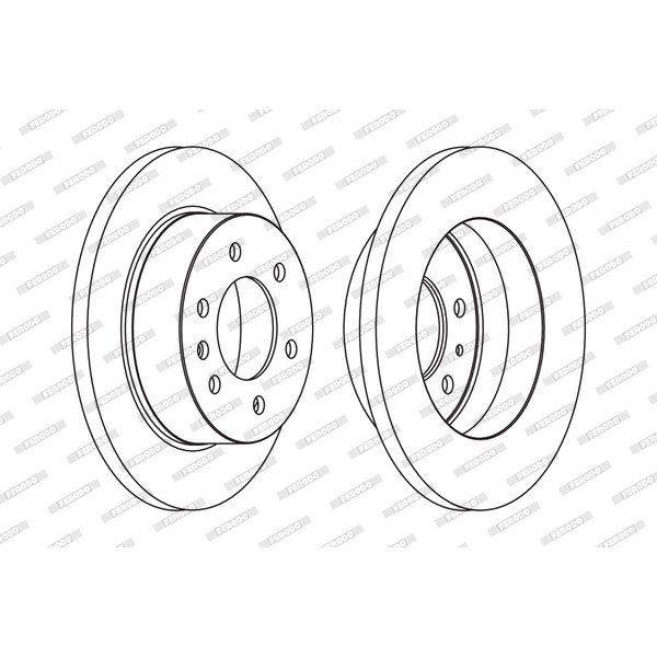 Слика на кочионен диск FERODO PREMIER FCR311A за Mercedes Sprinter 4.6-t Platform (906) 418 CDI (906.153, 906.155, 906.253, 906.255) - 184 коњи дизел