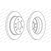 Слика 1 на кочионен диск FERODO PREMIER FCR311C