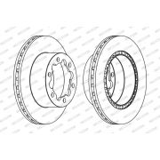Слика 1 на кочионен диск FERODO PREMIER FCR312A