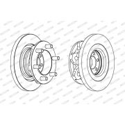 Слика 1 на кочионен диск FERODO PREMIER FCR313A