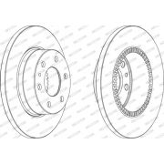 Слика 1 на кочионен диск FERODO PREMIER FCR316A