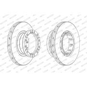 Слика 1 на кочионен диск FERODO PREMIER FCR318A