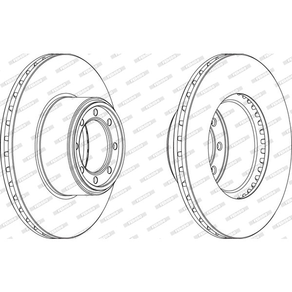 Слика на кочионен диск FERODO PREMIER FCR320A за камион Iveco Daily 2006 Platform 35C17, 35C17 /P, 35S17, 35S17 /P, 35S17 D - 170 коњи дизел