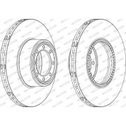 Слика 1 на кочионен диск FERODO PREMIER FCR321A