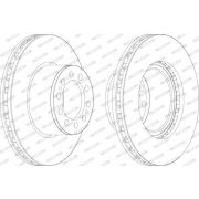 Слика 1 на кочионен диск FERODO PREMIER FCR323A