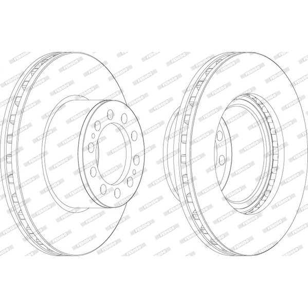 Слика на кочионен диск FERODO PREMIER FCR323A за камион Mercedes Econic 2628 L - 279 коњи Ото