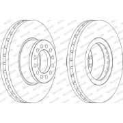 Слика 1 на кочионен диск FERODO PREMIER FCR331A