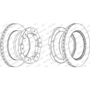 Слика 1 на кочионен диск FERODO PREMIER FCR332A