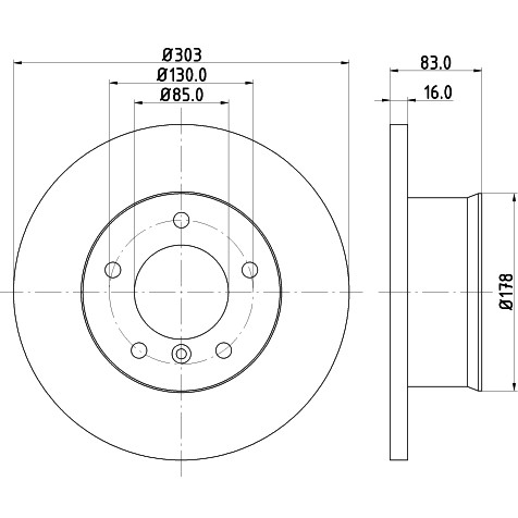 Слика на Кочионен диск HELLA PAGID 8DD 355 100-391