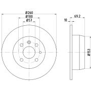 Слика 1 на кочионен диск HELLA PAGID 8DD 355 102-731