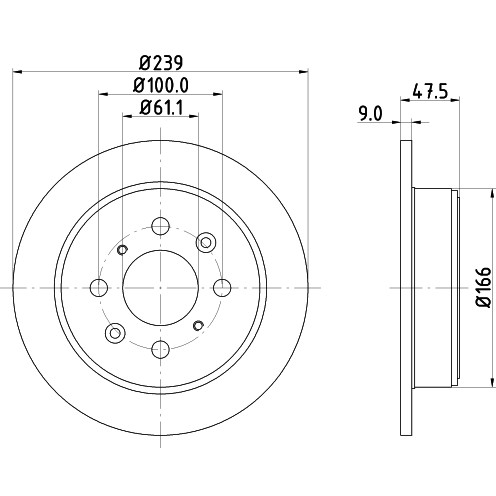 Слика на Кочионен диск HELLA PAGID 8DD 355 104-951