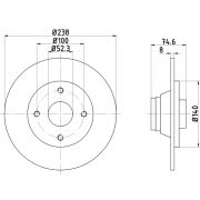 Слика 1 на кочионен диск HELLA PAGID 8DD 355 105-271