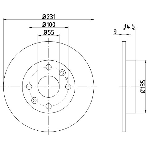 Слика на Кочионен диск HELLA PAGID 8DD 355 106-471