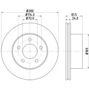 Слика 1 на кочионен диск HELLA PAGID 8DD 355 108-591