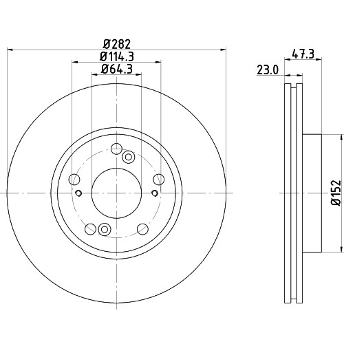 Слика на Кочионен диск HELLA PAGID 8DD 355 110-631