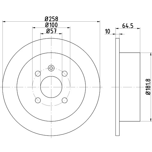 Слика на Кочионен диск HELLA PAGID 8DD 355 110-691