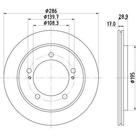 Слика на Кочионен диск HELLA PAGID 8DD 355 111-791