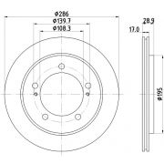 Слика 1 $на Кочионен диск HELLA PAGID 8DD 355 111-791