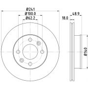 Слика 1 на кочионен диск HELLA PAGID 8DD 355 112-791