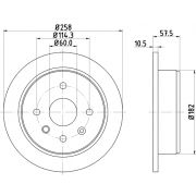 Слика 1 на кочионен диск HELLA PAGID 8DD 355 114-161