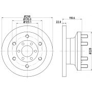 Слика 1 на кочионен диск HELLA PAGID 8DD 355 117-501