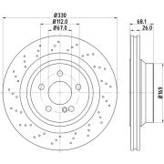 Слика 1 $на Кочионен диск HELLA PAGID PRO HC 8DD 355 126-401