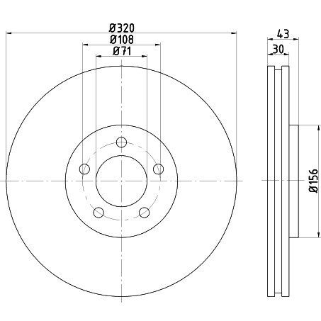 Слика на Кочионен диск HELLA PAGID PRO High Carbon 8DD 355 128-691