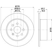 Слика 1 на кочионен диск HELLA PAGID PRO 8DD 355 104-661