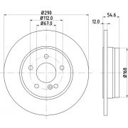 Слика 1 на кочионен диск HELLA PAGID PRO 8DD 355 105-951