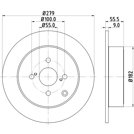 Слика на Кочионен диск HELLA PAGID PRO 8DD 355 110-511