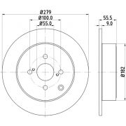 Слика 1 $на Кочионен диск HELLA PAGID PRO 8DD 355 110-511