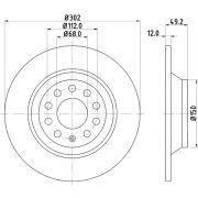 Слика 1 на кочионен диск HELLA PAGID PRO 8DD 355 111-181