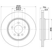 Слика 1 $на Кочионен диск HELLA PAGID PRO 8DD 355 112-251