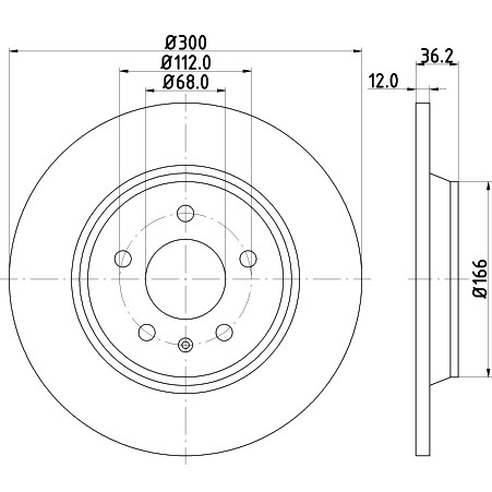 Слика на Кочионен диск HELLA PAGID PRO 8DD 355 113-931