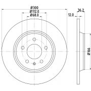 Слика 1 $на Кочионен диск HELLA PAGID PRO 8DD 355 113-931