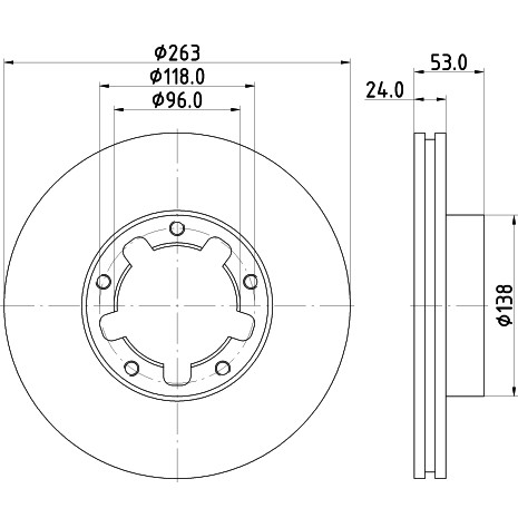 Слика на Кочионен диск HELLA PAGID PRO 8DD 355 115-221