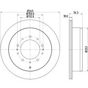 Слика 1 $на Кочионен диск HELLA PAGID PRO 8DD 355 116-331