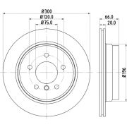 Слика 1 на кочионен диск HELLA PAGID PRO 8DD 355 117-831