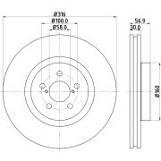 Слика 1 $на Кочионен диск HELLA PAGID PRO 8DD 355 117-921