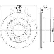 Слика 1 $на Кочионен диск HELLA PAGID PRO 8DD 355 118-141