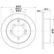 Слика 1 на кочионен диск HELLA PAGID PRO 8DD 355 118-661