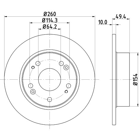 Слика на Кочионен диск HELLA PAGID PRO 8DD 355 118-731