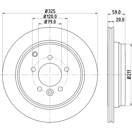 Слика на Кочионен диск HELLA PAGID PRO 8DD 355 118-771