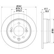 Слика 1 на кочионен диск HELLA PAGID PRO 8DD 355 118-861