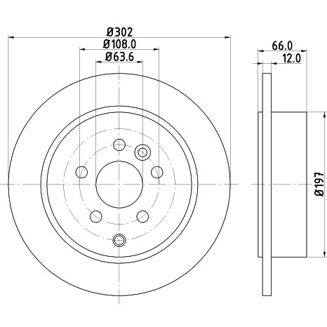 Слика на Кочионен диск HELLA PAGID PRO 8DD 355 118-911