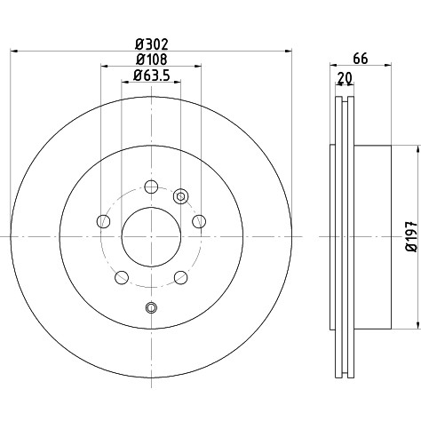 Слика на Кочионен диск HELLA PAGID PRO 8DD 355 118-921