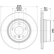 Слика 1 на кочионен диск HELLA PAGID PRO 8DD 355 119-201