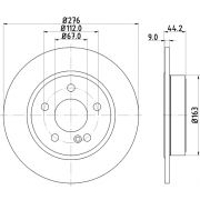 Слика 1 на кочионен диск HELLA PAGID PRO 8DD 355 119-431