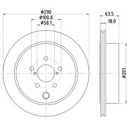 Слика 1 на кочионен диск HELLA PAGID PRO 8DD 355 122-281