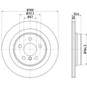 Слика 1 на кочионен диск HELLA PAGID PRO 8DD 355 122-631